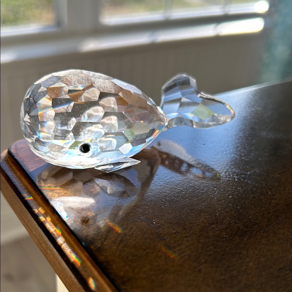 Swarovski Crystal Whale Figurine